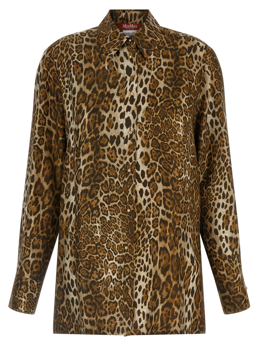 Brown Silk Blouse