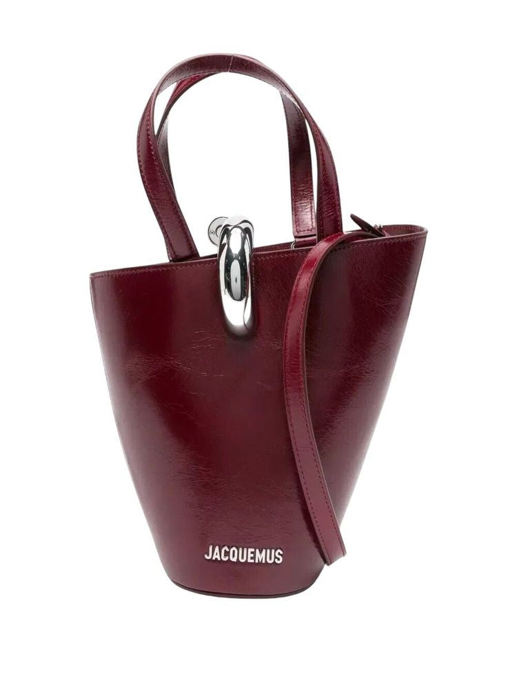 Jacquemus 100% Calf Leather bucket bag in red
