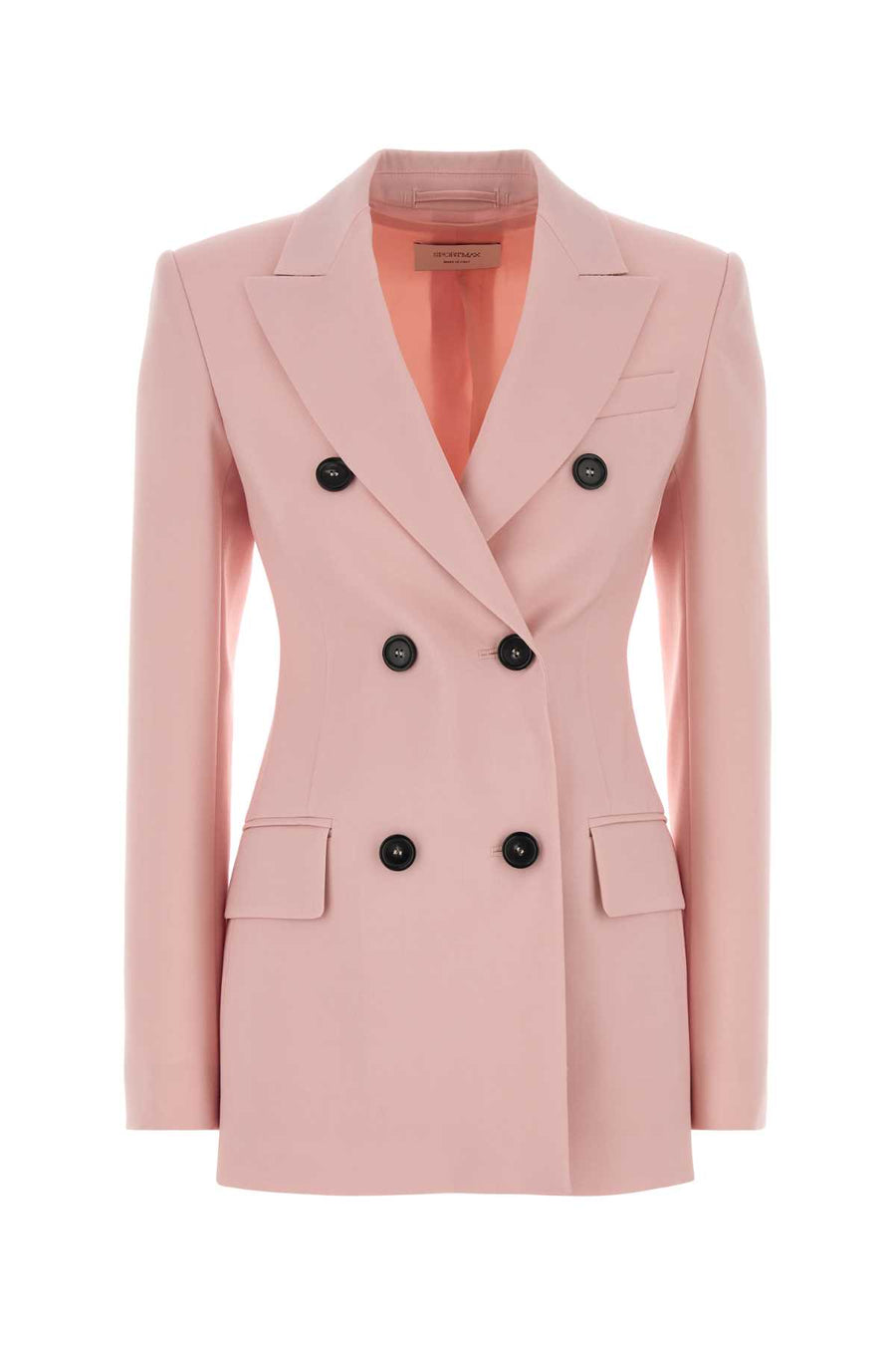 Pink Wool Adamo Blazer Rosa Unito Giacche E Gilet