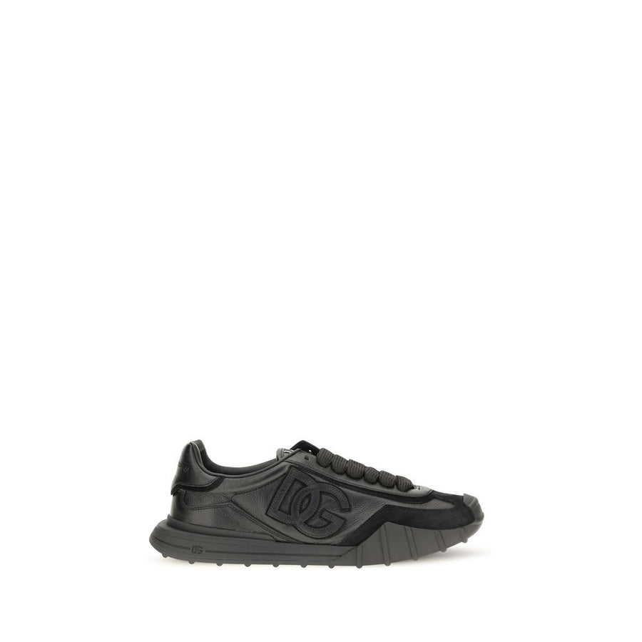 Dolce & Gabbana 80% Calf Leather Bos Taurus sneaker in black