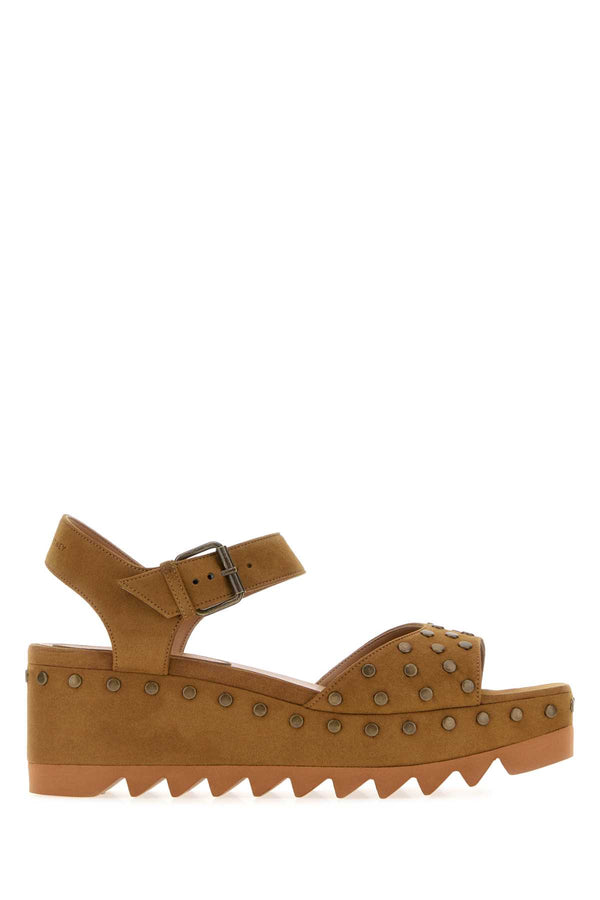 Stella McCartney Sandal Exterior: 100% Fabric; Interior: 100% Fabric; Sole: Rubber sandals in brown