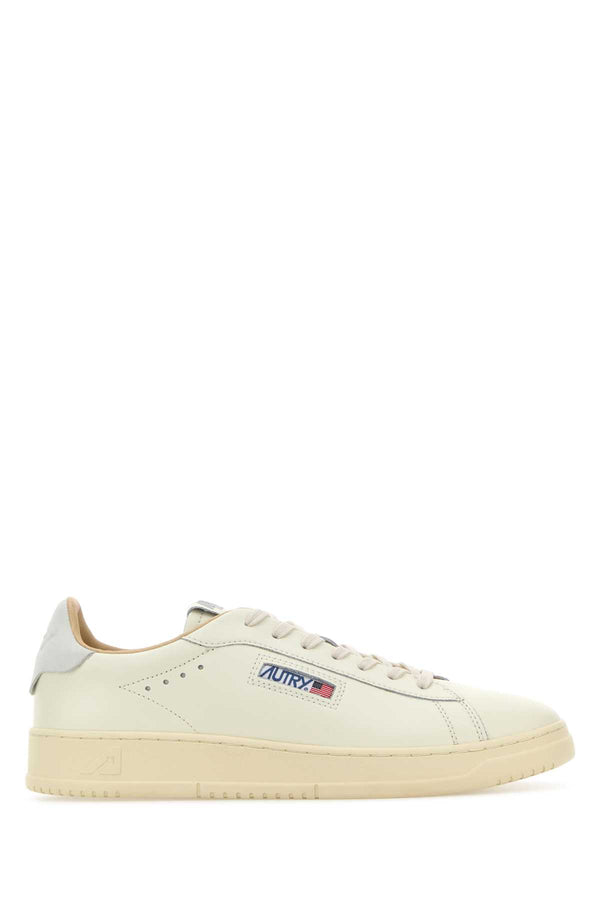 Autry Exterior: 100% Leather sneaker in beige