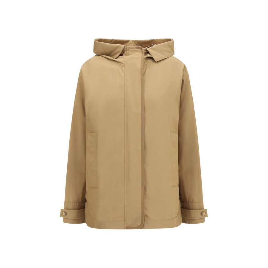 Moncler 100% Polyamide coat in beige