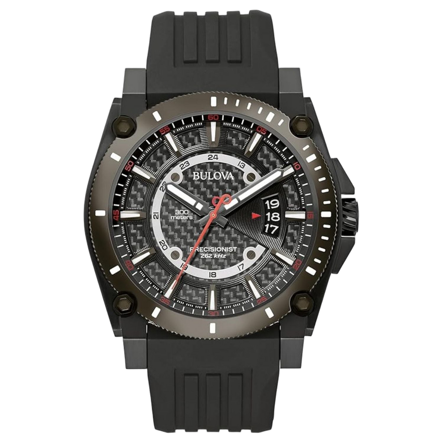 Bulova Stainless steel case watch in charcoal