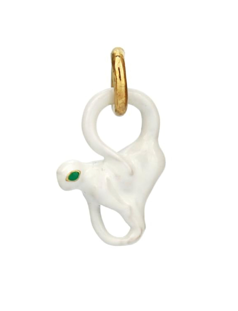 Bottega Veneta Silver charm in white
