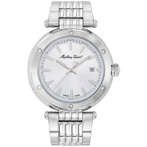 Mathey Tissot Stainless steel case watch in silver