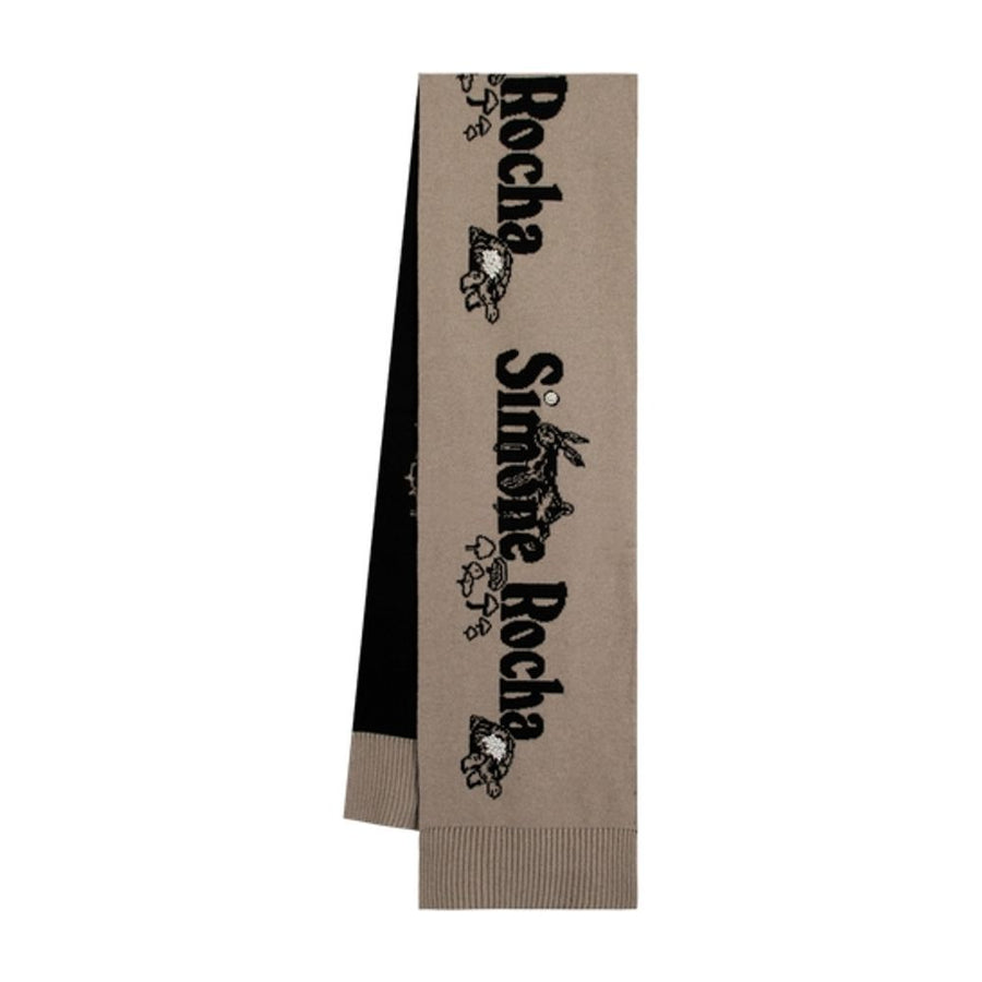 Simone Rocha Wool scarf in beige