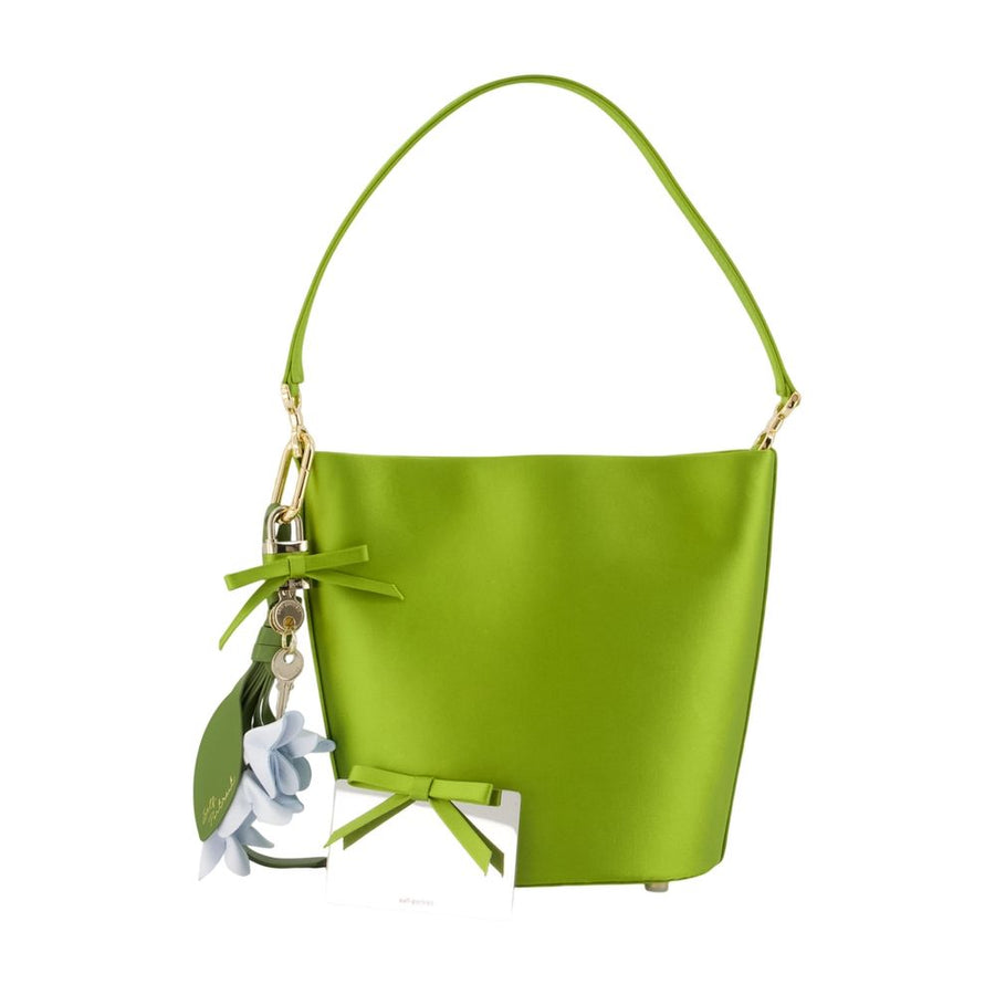 Bucket Bag - Self Portrait Synthetic Green / Handbags-purses