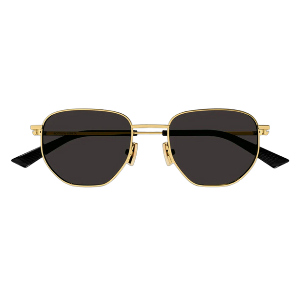 Bottega Veneta BV1301S001 Metal frame with acetate temple tips sunglasses in gold