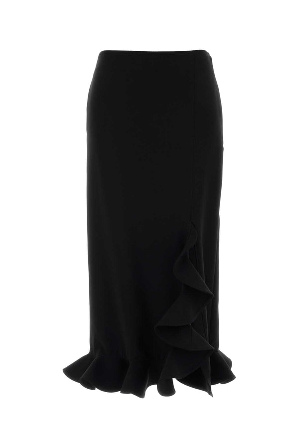 Black Jersey Skirt Nero Gonne