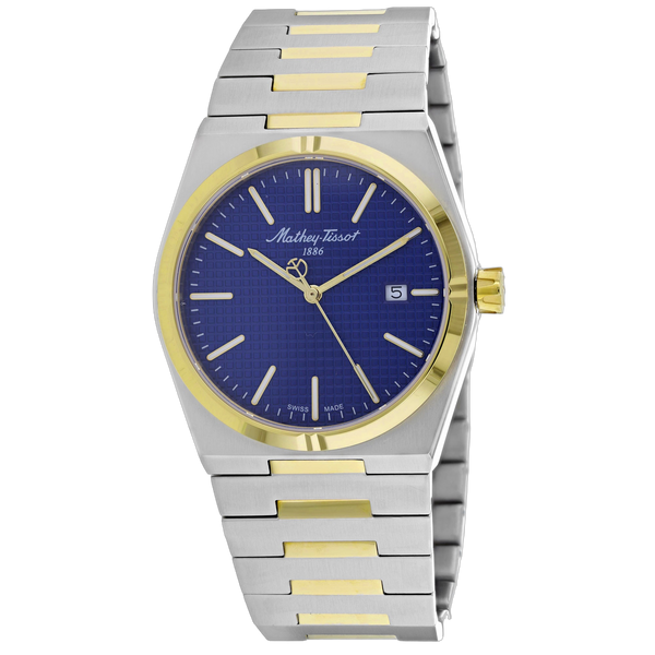 Mathey Tissot Stainless steel case watch in blue