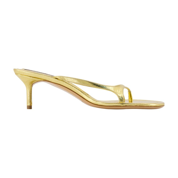 Acne Studios Lambskin heel sandal in gold