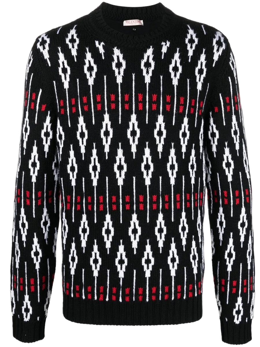 Valentino Virgin wool sweater in black