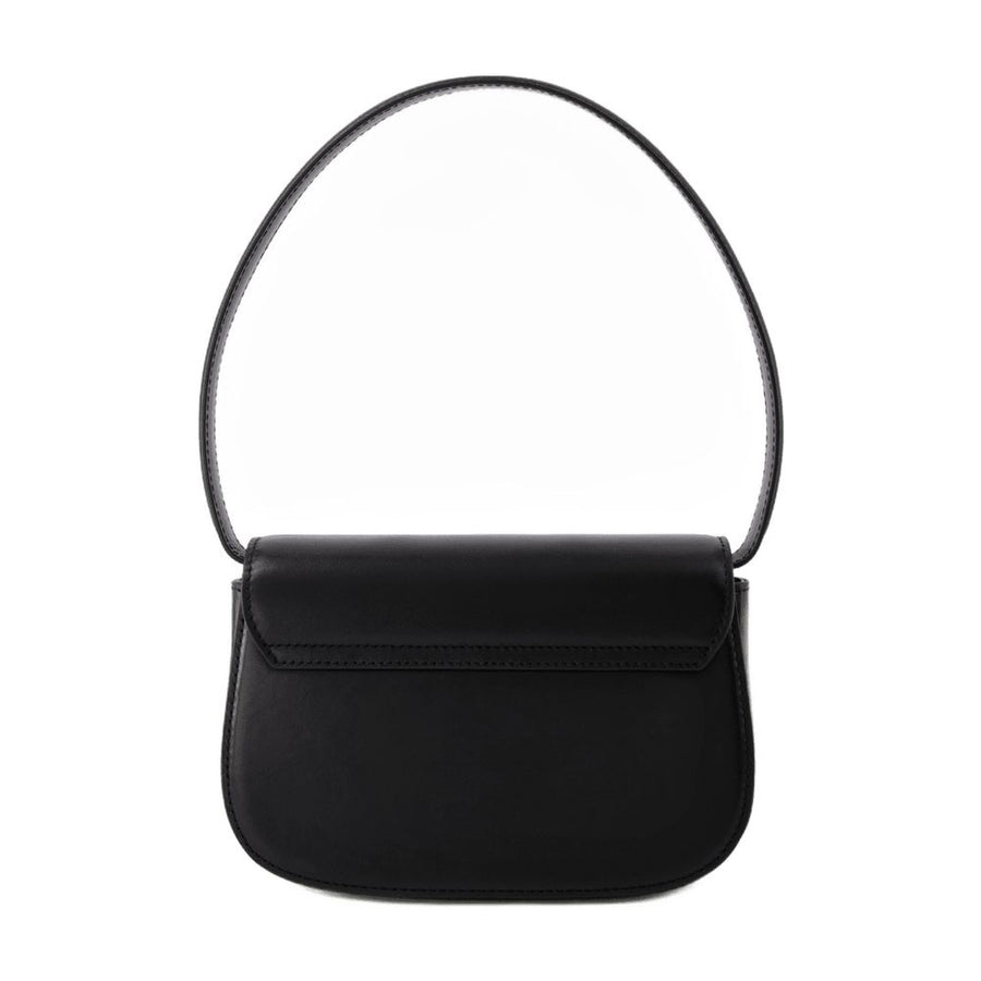Diesel cowhide shoulder bag in black