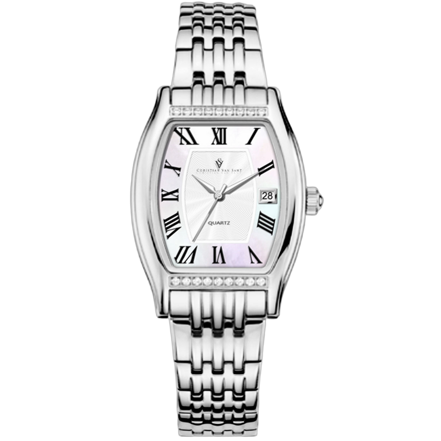 Christian Van Sant Stainless steel case watch in silver