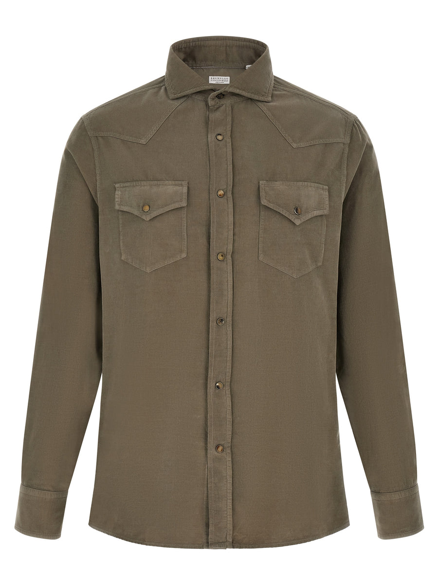 Bicolor Cotton Blouse
