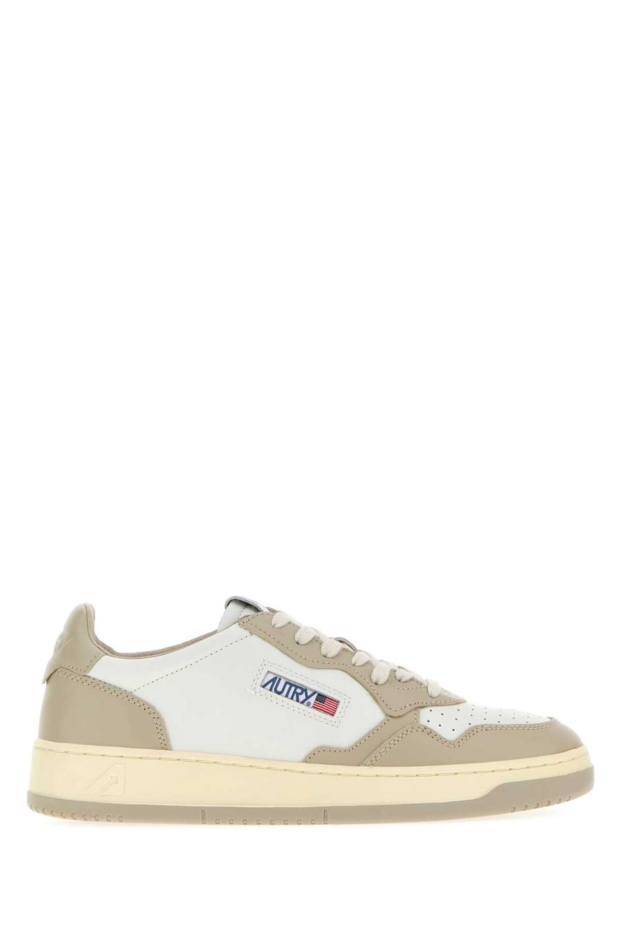 Autry Exterior: 100% Leather sneaker in beige