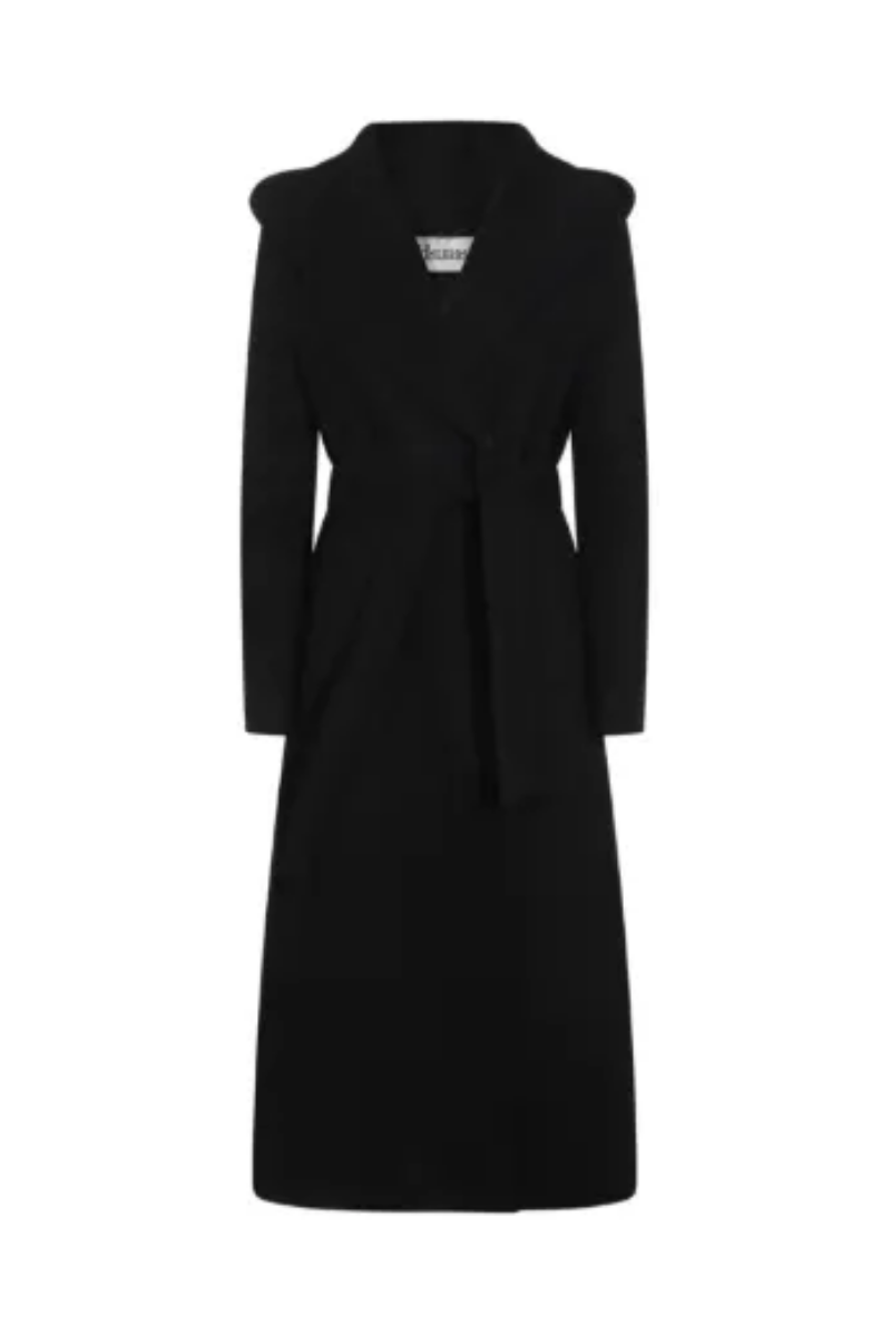 Herno Wool blend coat in black