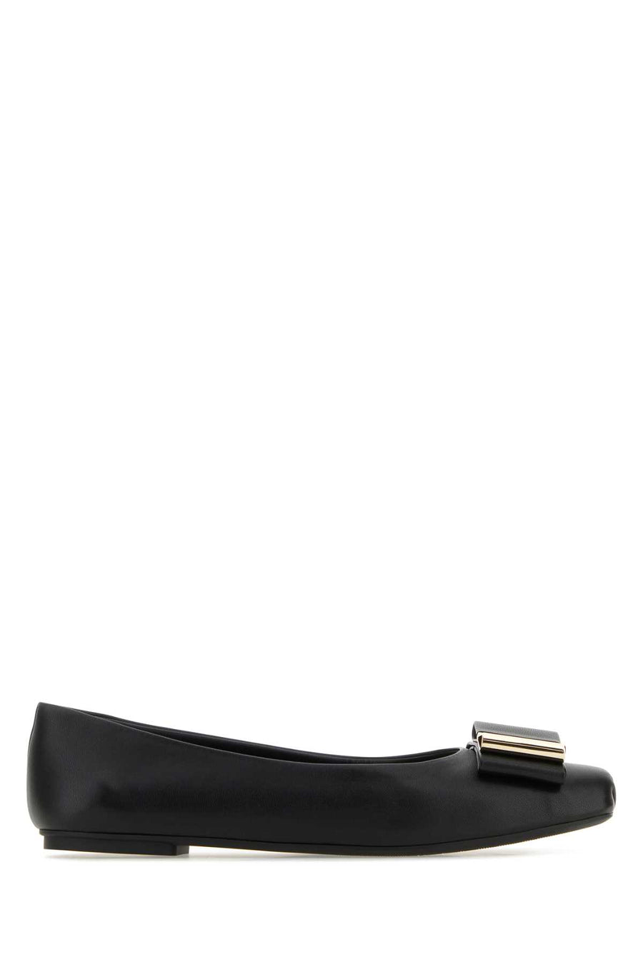 Black Nappa Leather Lina Ballerinas Nero Ballerine