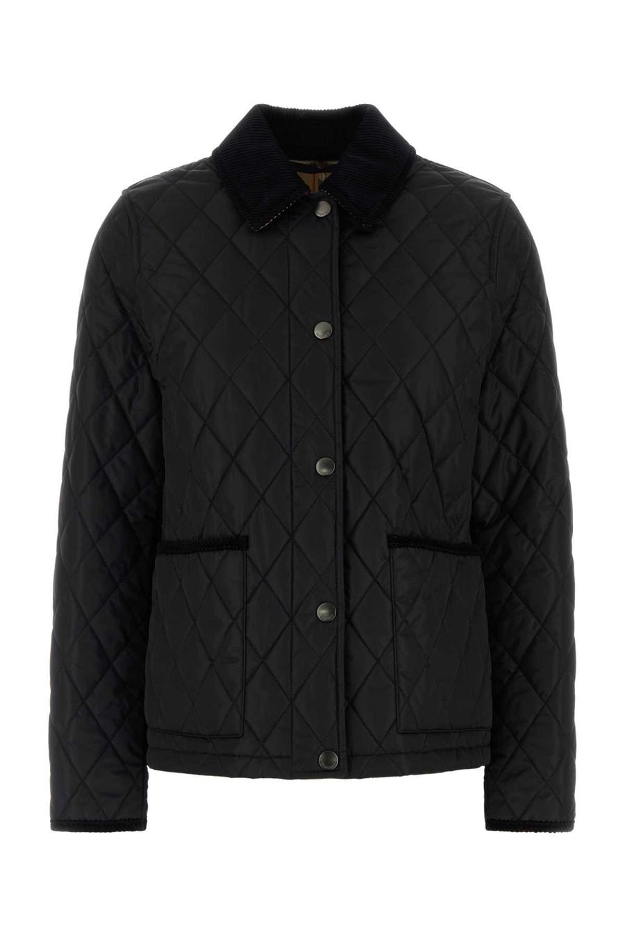 Burberry Exterior: 100% Nylon; Lining: 100% Polyester jacket in black