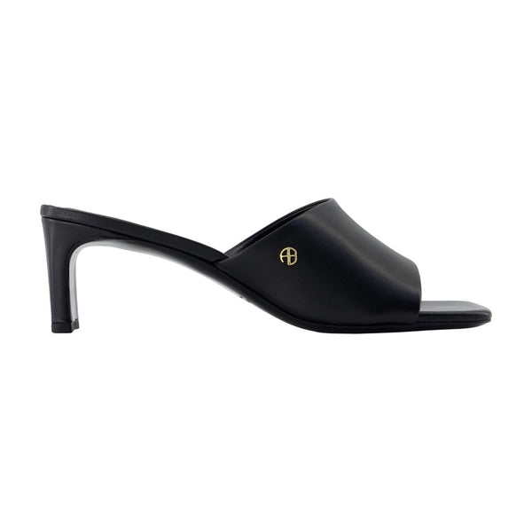 Anine Bing Lambskin mule in black