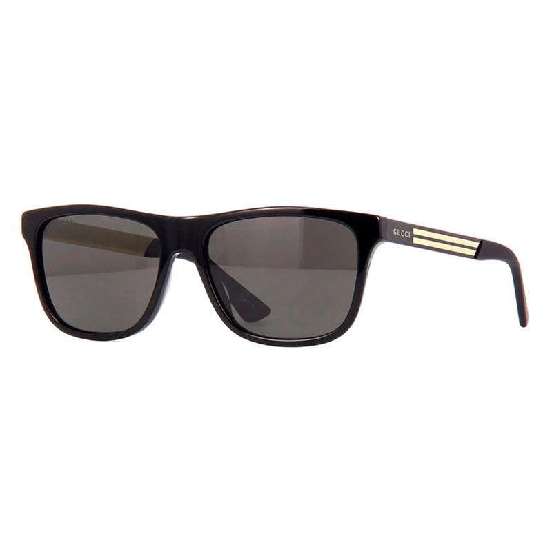 Gucci GG0687S002 Acetate frame; polarized grey lenses sunglasses in black