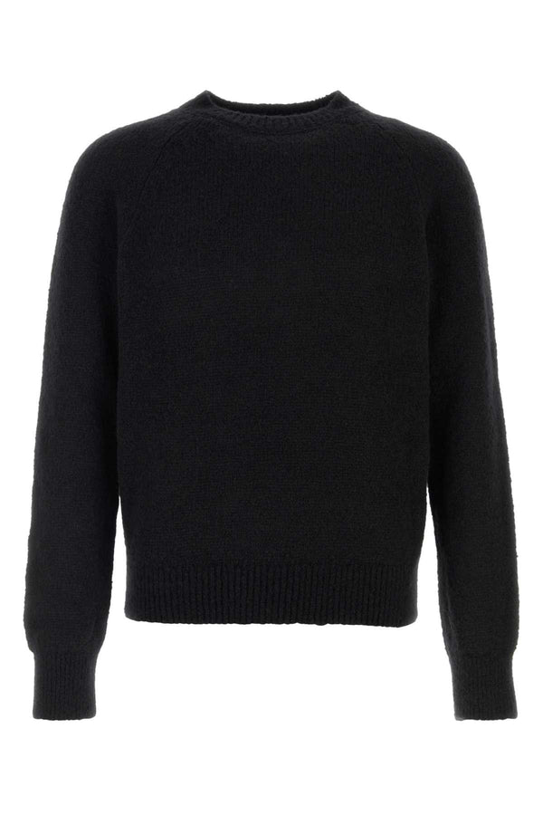 Black Alpaca Blend Melbourne Sweater Maglie