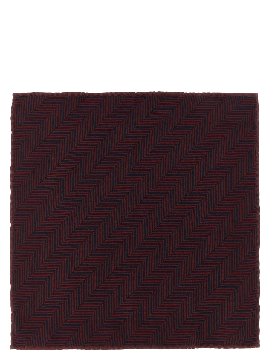 Bordeaux Silk Pocket Square Accessory