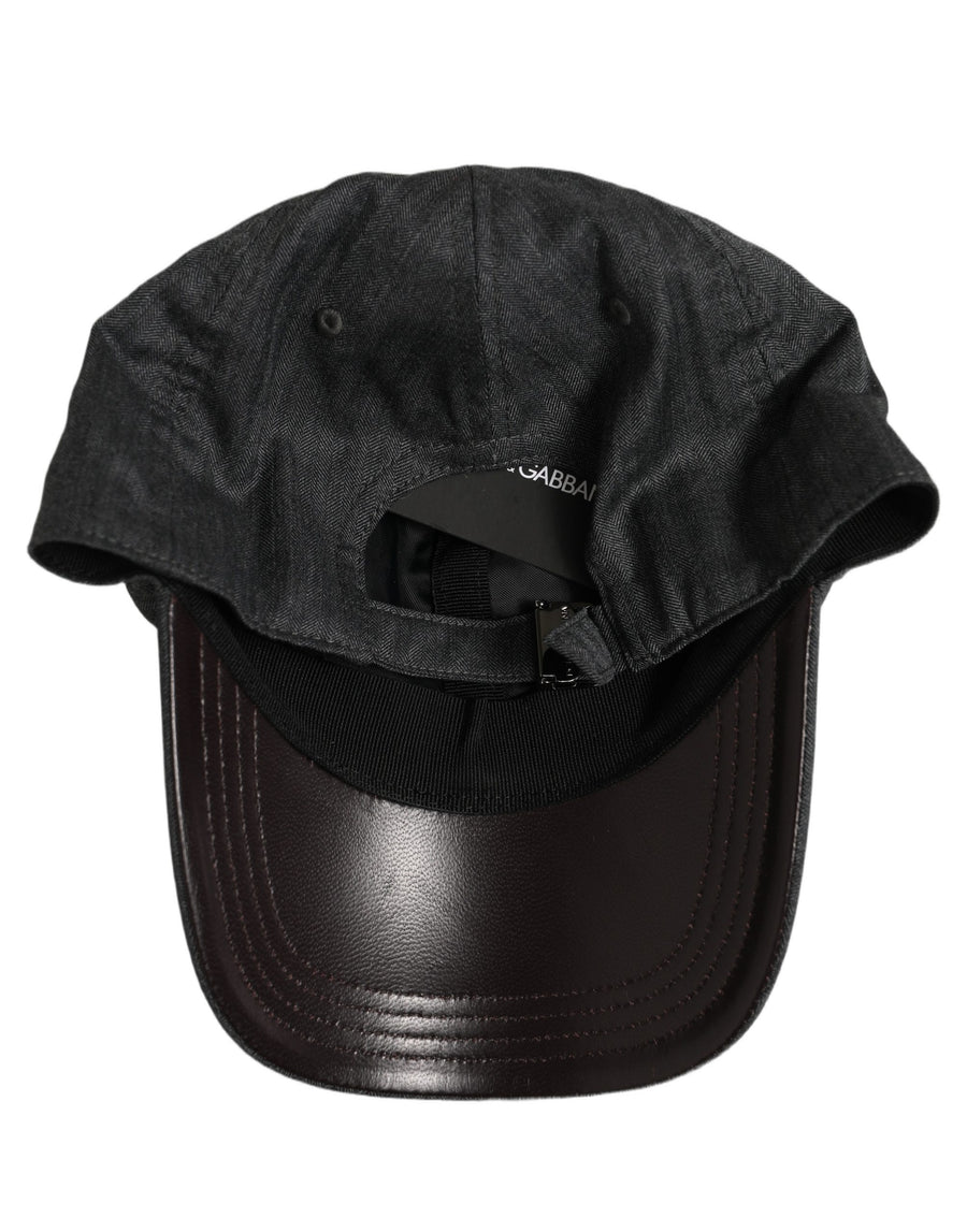 Dolce & Gabbana HAT10050 97% Cotton baseball cap in gray