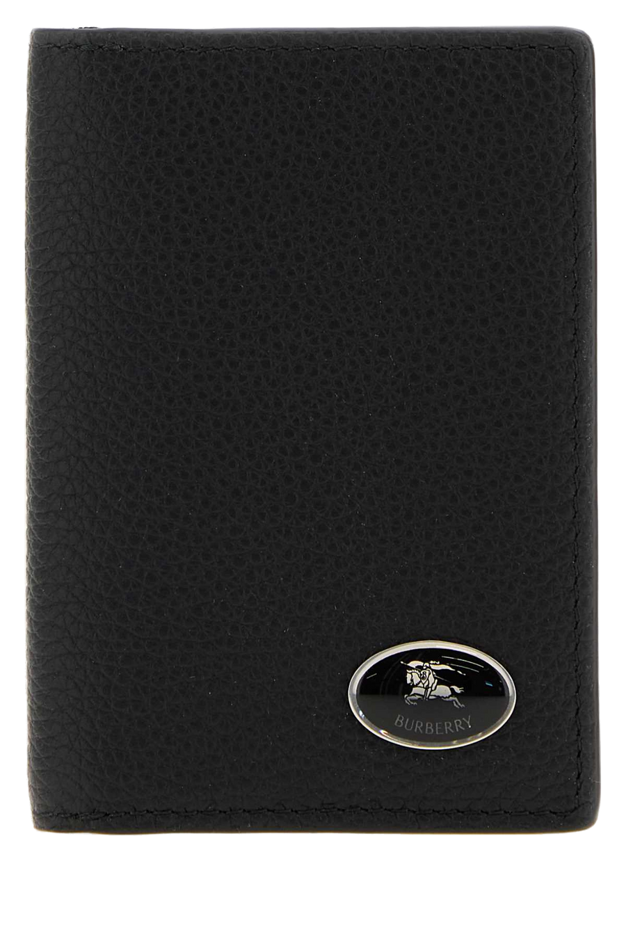 Black Leather Card Holder Exterior: Calf Portafogli