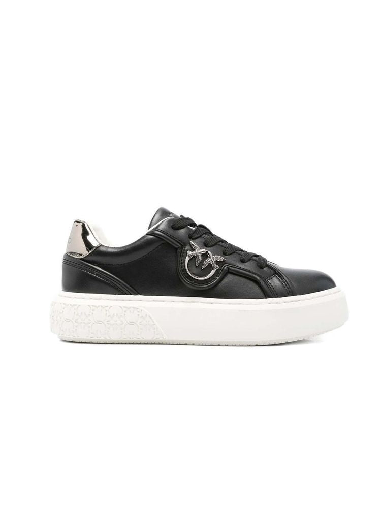 Pinko 54% Bos Taurus (Cow) sneaker in black