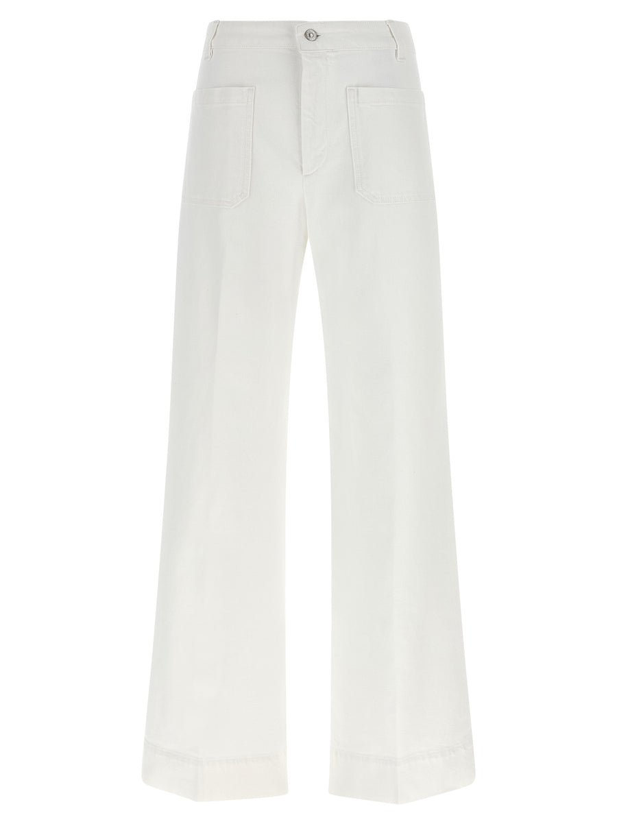Victoria Beckham 98% Cotton jeans in white
