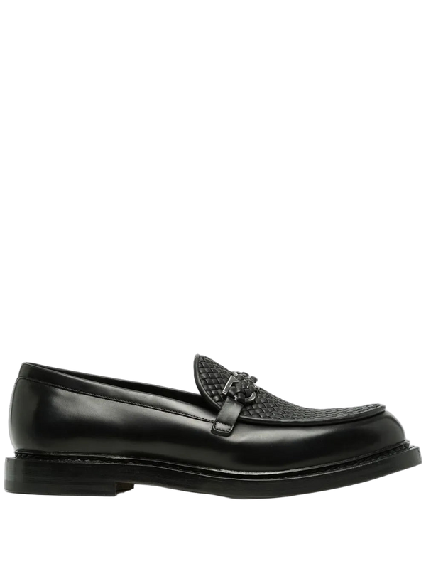 Ferragamo Leather loafer in black