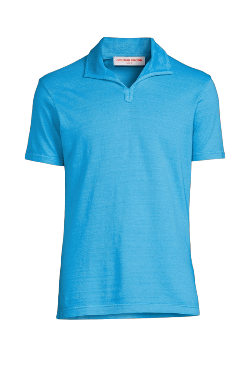 Orlebar Brown 100% cotton polo in blue