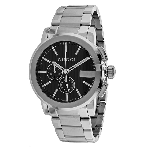Gucci Stainless steel case watch in black
