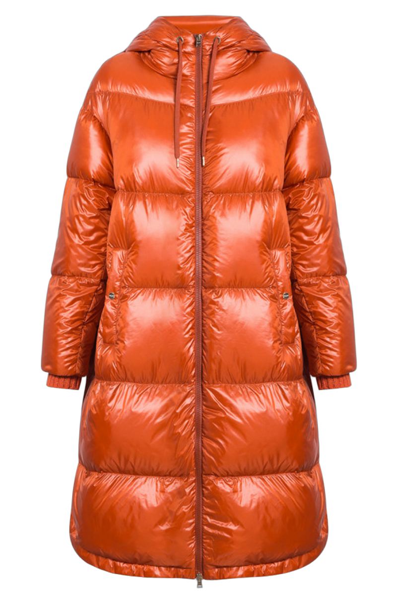 Herno Outer: 100% Polyamide down jacket in orange
