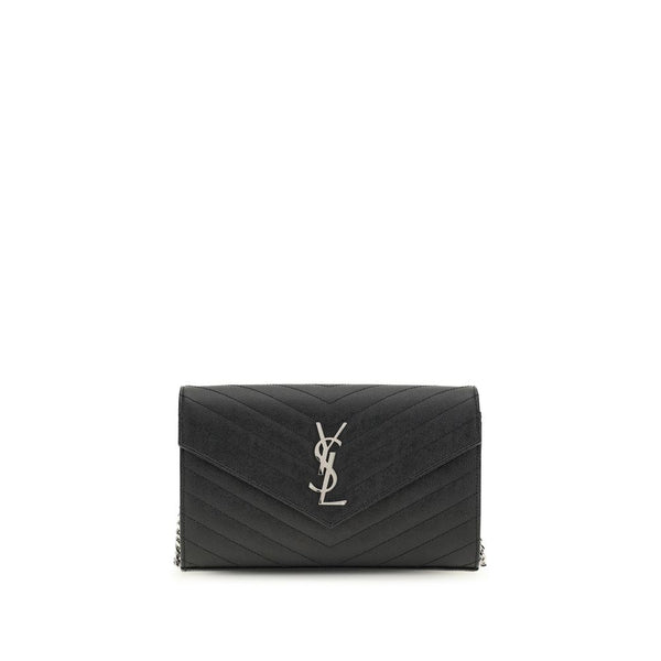 Saint Laurent 100% Calf Leather Bos Taurus wallet in black