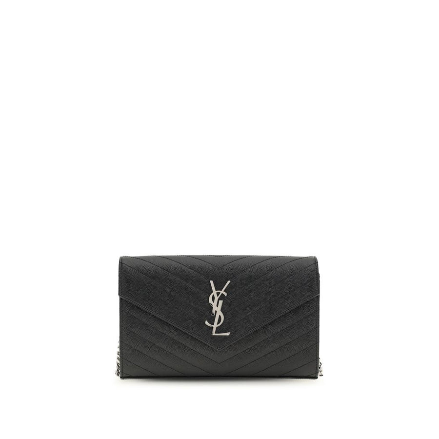 Saint Laurent 100% Calf Leather Bos Taurus wallet in black