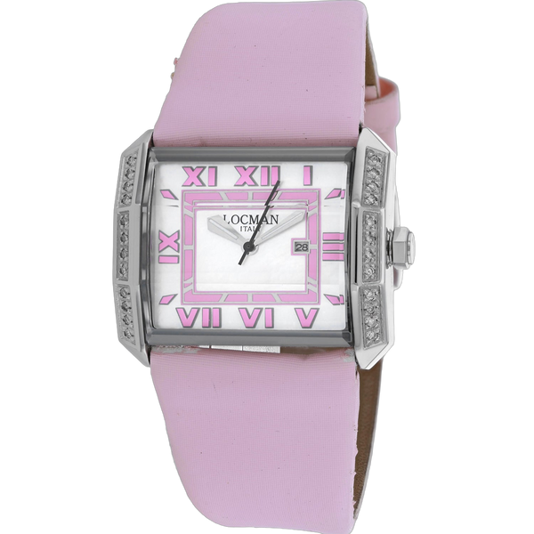 Locman Stainless steel case watch in pink