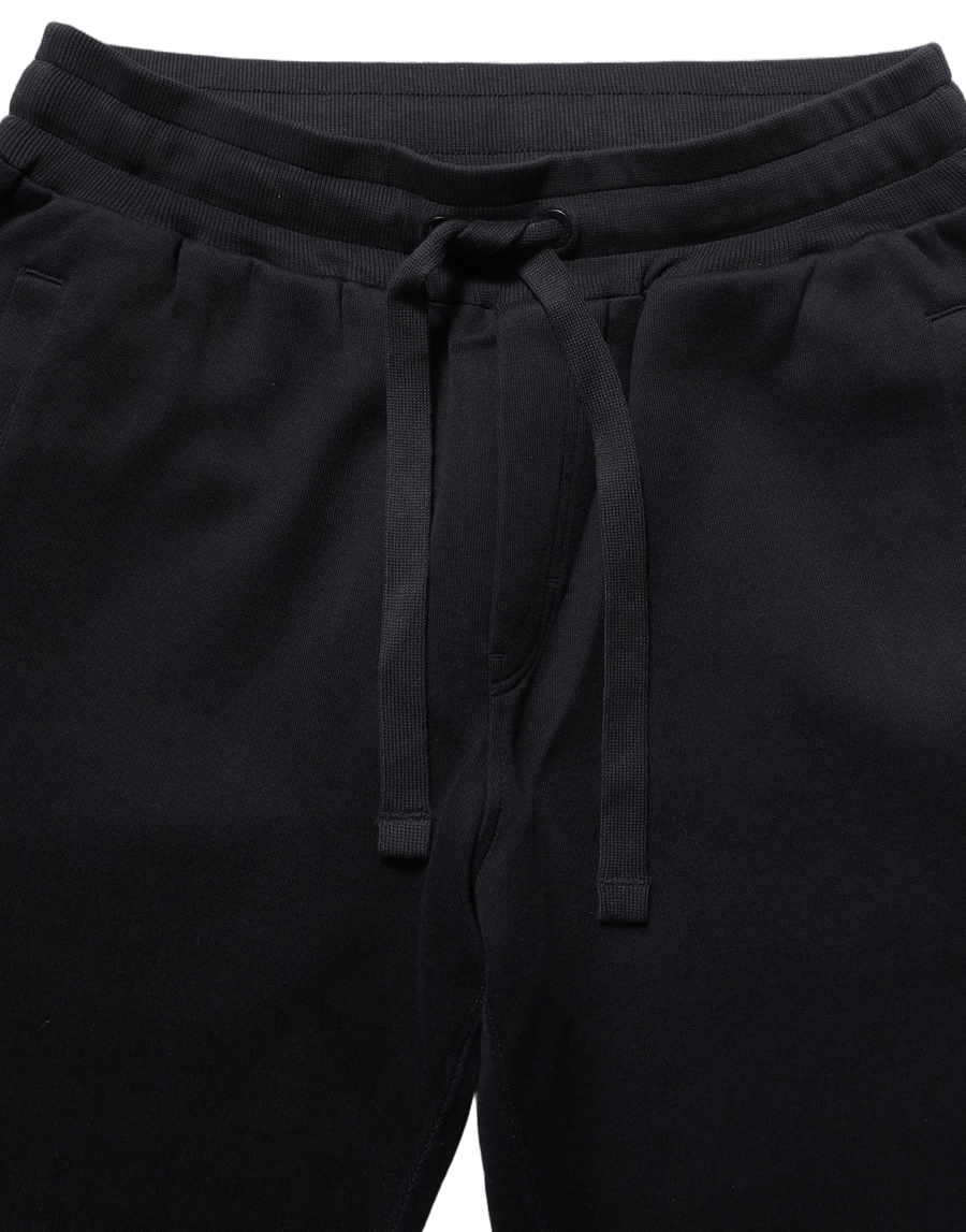 Blue Cotton Drawstring Jogger Trouser Pants Dark Nylon
