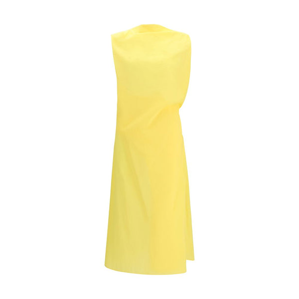 Jacquemus 80% Cotton dress in yellow