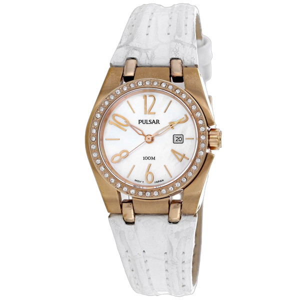 Pulsar Stainless steel case watch in white