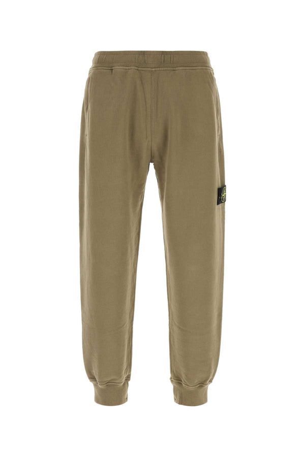 Army Green Cotton Joggers Exterior: Pantaloni