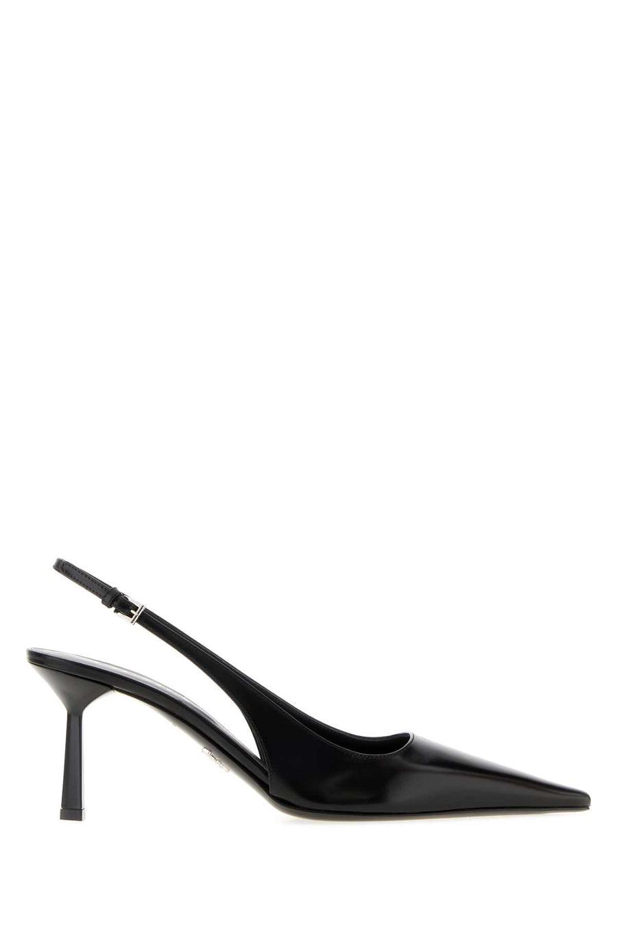 Black Leather Pumps Nero Scarpe Con Tacco