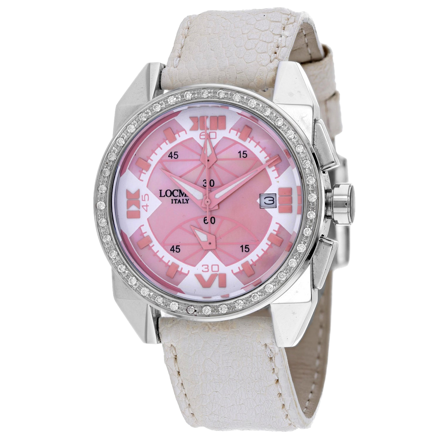 Locman Stainless steel case watch in pink