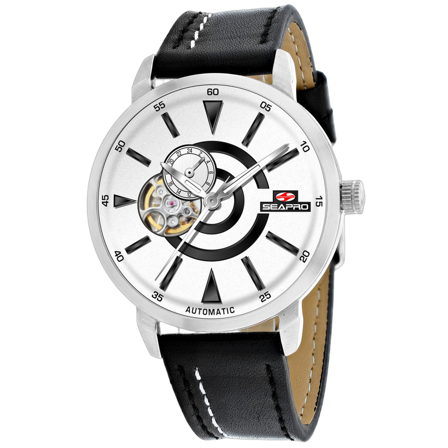 Seapro Stainless steel case watch in white