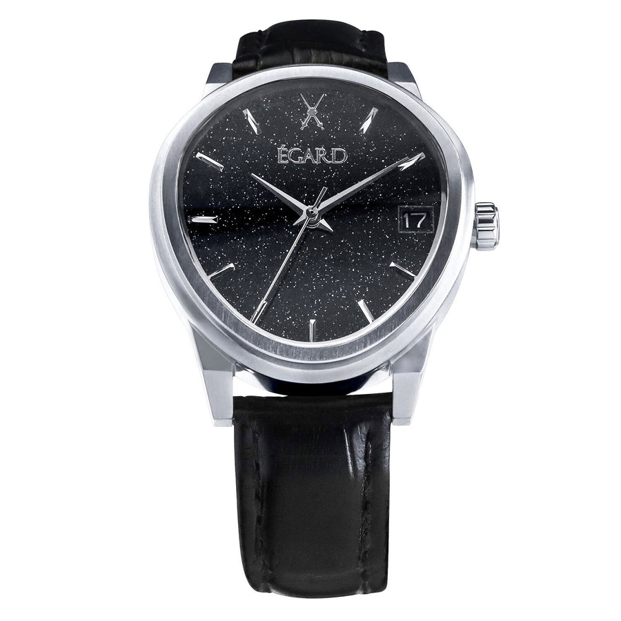 Egard Stainless steel case watch in black