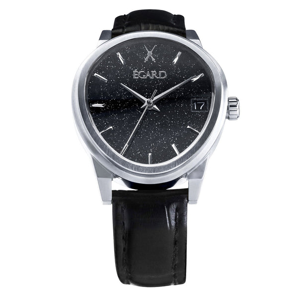 Egard Stainless steel case watch in black