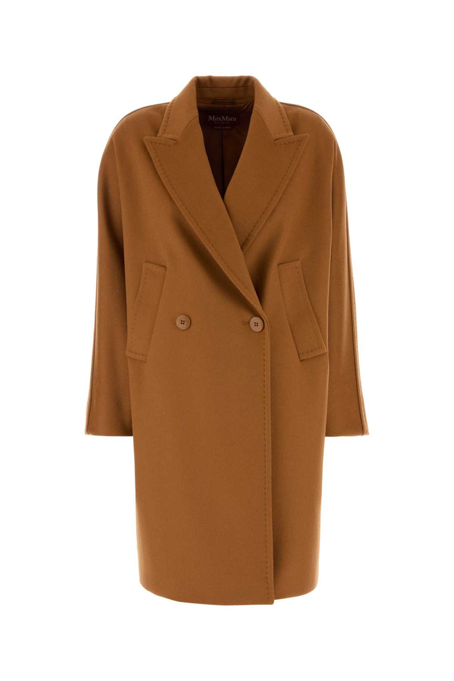 Orange Wool Mastro Coat Caramello Cappotti