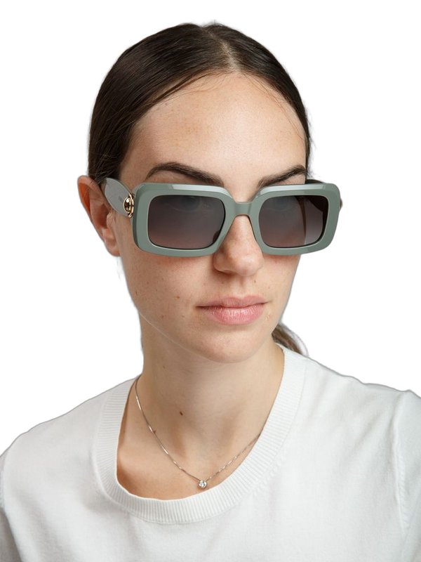 Furla SFU980 Cellulose Acetate frame sunglasses in green